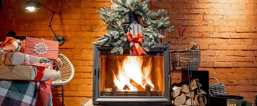 Travis Industries Linear Gas Fireplace Installation in Los Lunas, New Mexico