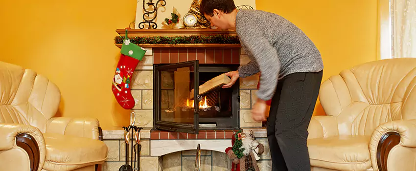 Rusted Metal Fireplace Restoration in Los Lunas, New Mexico